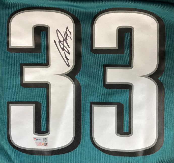 Cooper DeJean Autographed Philadelphia Eagles Green Nike Game Jersey - Limited Edition Football Collectible for Fans & Memorabilia Enthusiasts - Perfect for Gifts, Display, and Game Day Support