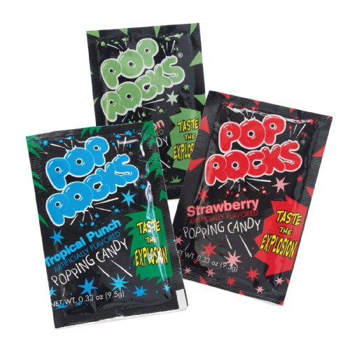 BuySeasons Assorted Pop Rocks Candy - 12 Count Pack (173627) - Fun & Crunchy Party Treat for Kids, Halloween, and Celebrations