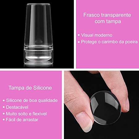 Kankin Soft Silicone Jelly Nail Stamper & Scraper Kit - Professional Nail Art Tool for Stamping Polish, French Manicure with Acrylic Scrapers (1pc) - Perfect for DIY Nail Art, Salon Use & Home Manicures