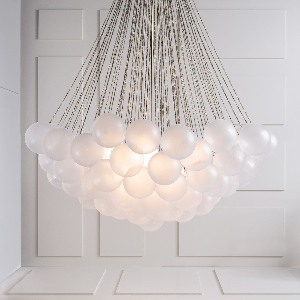 Elegant Crystal Bubble Chandelier - Modern Ceiling Light Fixture for Dining Room, Living Room, Bedroom & Wedding Decor
