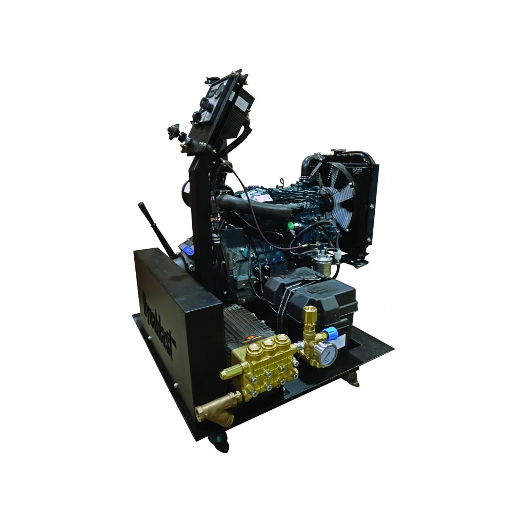 30HP Yanmar Diesel Dynablast 3000 PSI 10 GPM High Flow Pressure Washer Skid - Belt Drive Truck Mount System for Commercial Cleaning, Fleet Washing & Industrial Applications