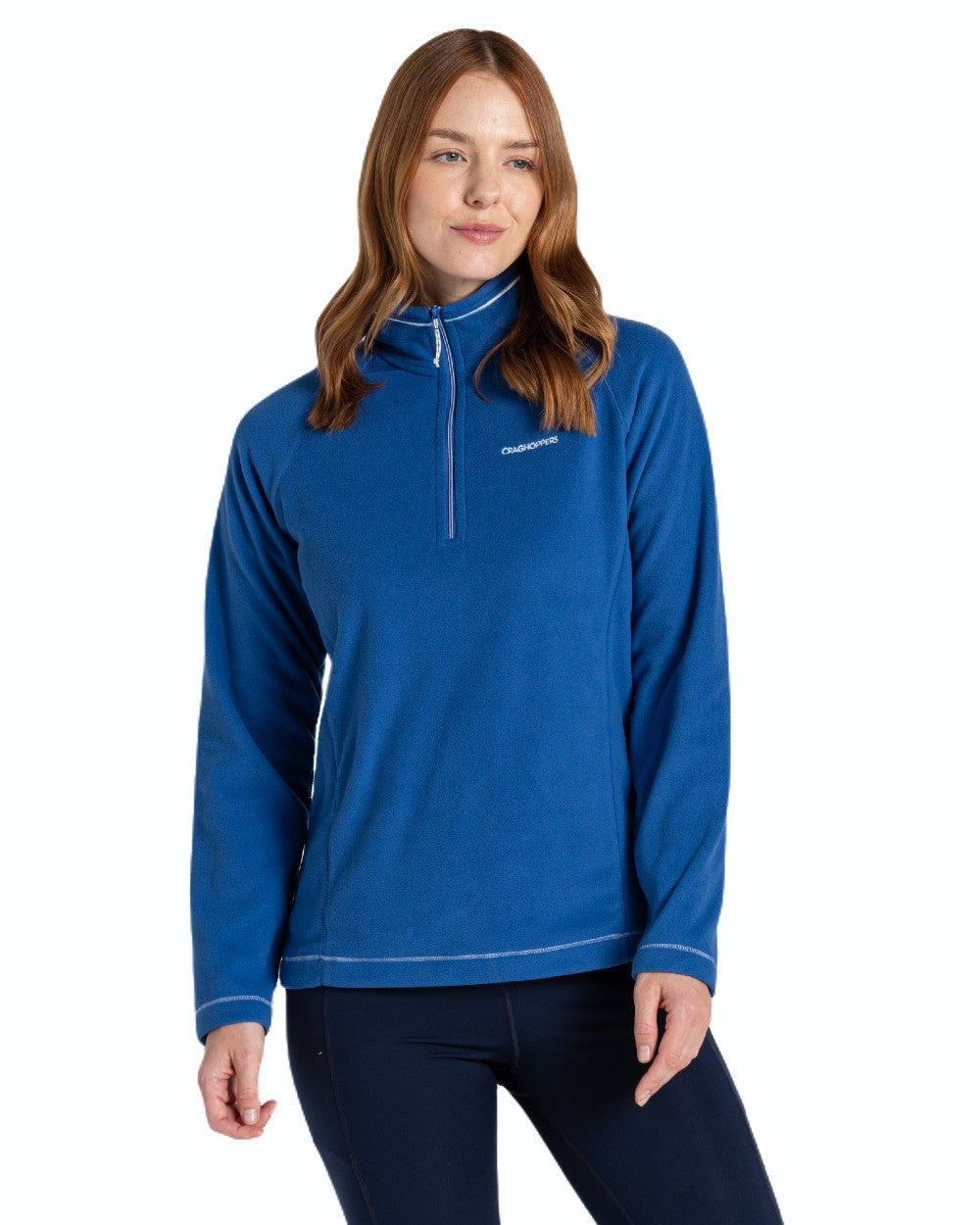 Craghoppers Women's Miska Half Zip Fleece Jacket - Lightweight Warm Pullover for Hiking, Camping & Outdoor Activities