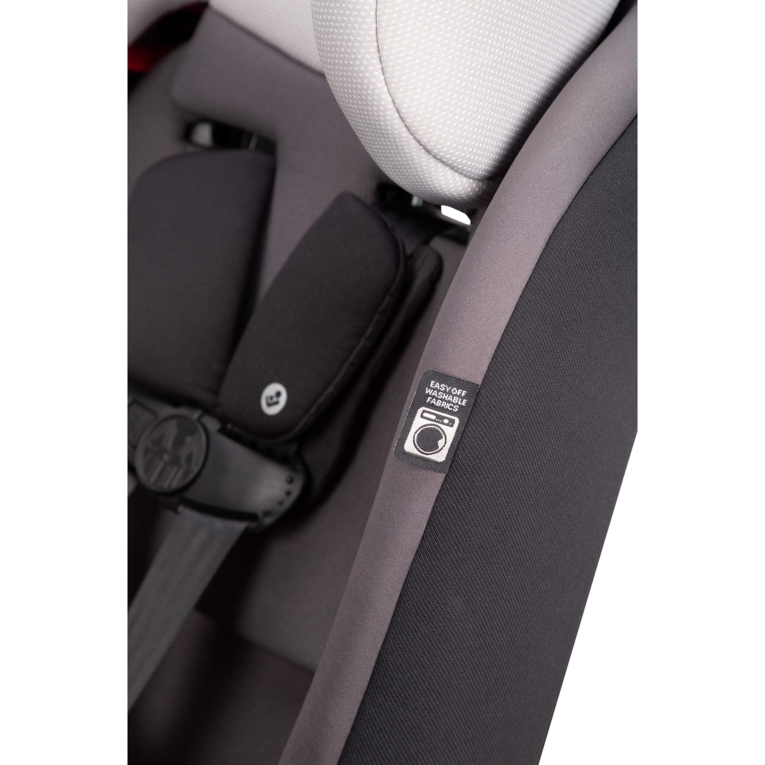 Maxi-Cosi Pria All-in-One Convertible Car Seat - Rear Facing (4-40 lbs) & Forward Facing (up to 100 lbs) with Booster Mode | Safe Infant & Toddler Car Seat | Blackened Pearl | Perfect for Family Travel & Daily Commute