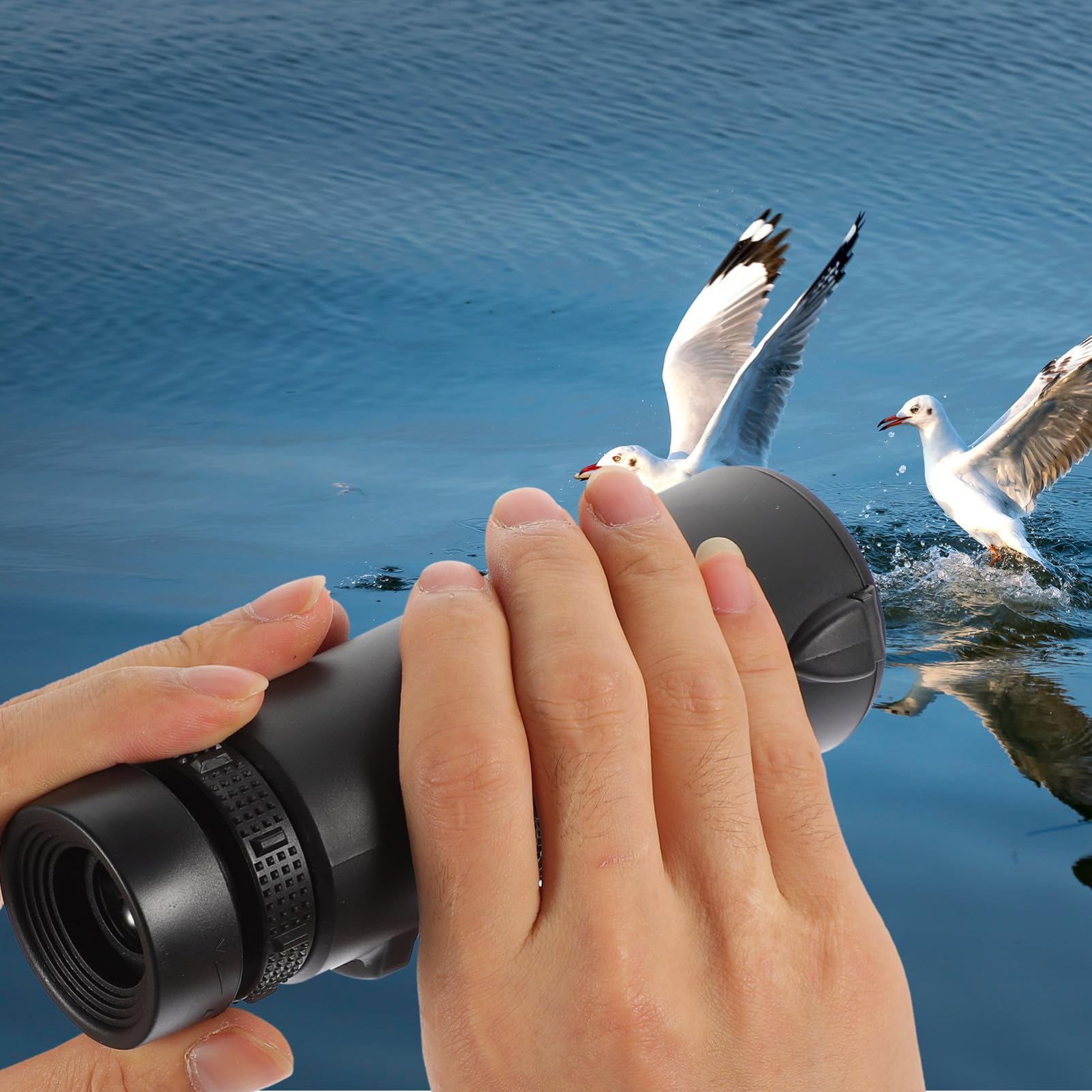 SWOOMEY Night Vision Binoculars - HD Handheld Monocular Telescope with PVC Soft Grip | Portable Pocket-Sized for Outdoor Adventures, Hunting, Camping & Night Observation