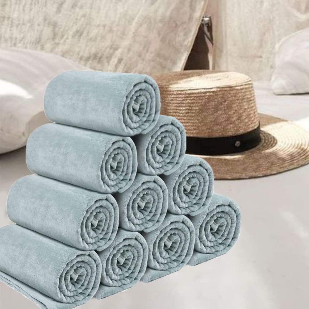 EIUE 15 Pack Bulk Fleece Throw Blankets - Ultra Soft Cozy Blankets for Home Decor, Wedding Favors, Charity Donations | Perfect for Sofa, Bed, Gift Giving & Winter Warmth