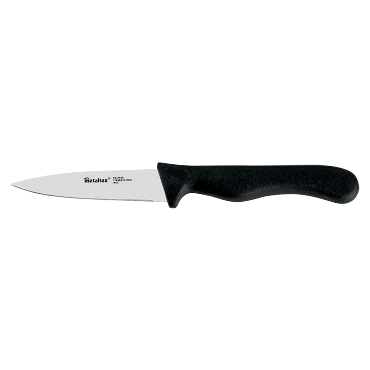 Metaltex 258129 Stainless Steel Salad Knife - 8 cm Sharp Blade for Fresh Greens, Vegetables & Fruits - Perfect for Kitchen, Picnics & Outdoor Dining