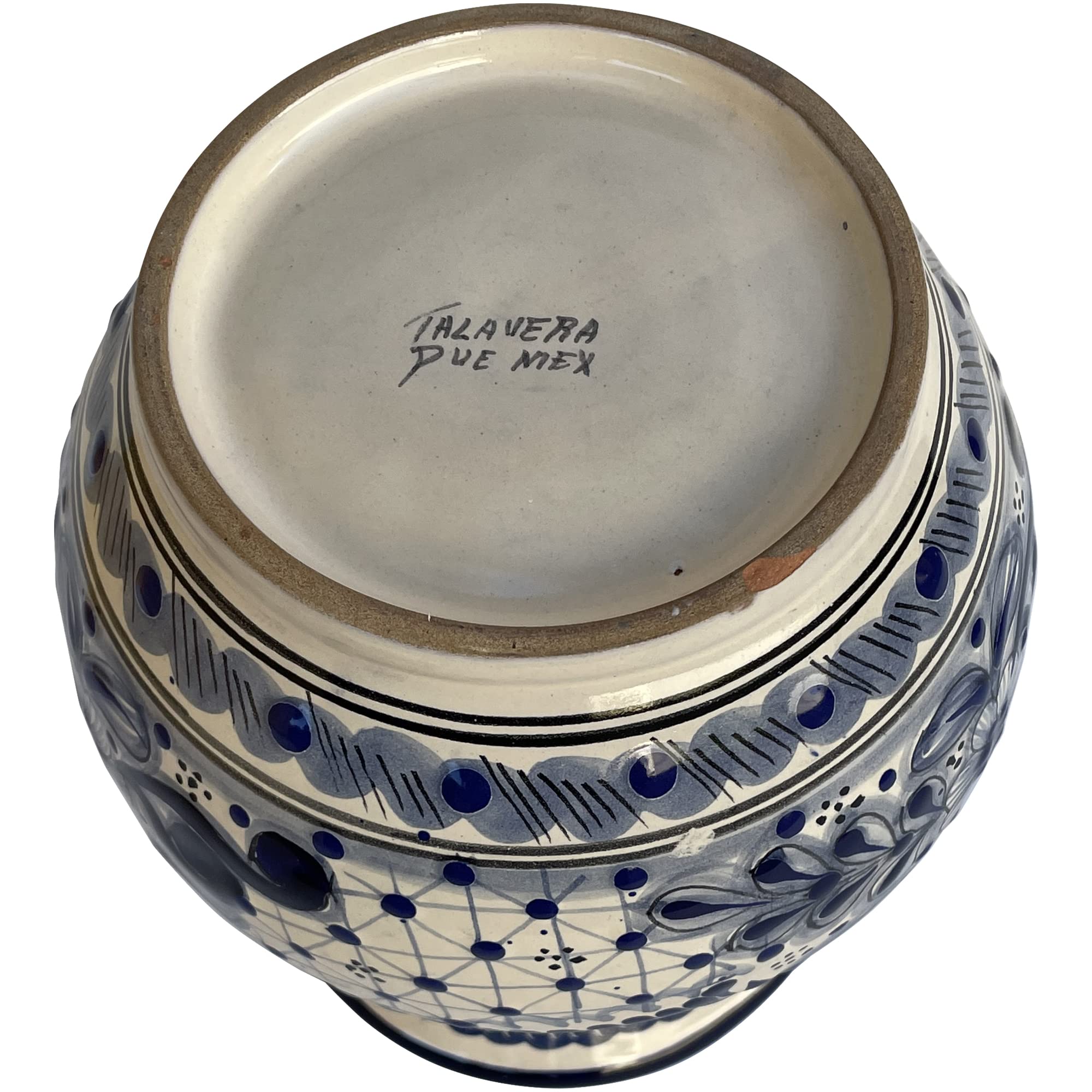 Handmade Mexican Talavera Flower Vase - Authentic Cholula Pottery by Fine Crafts Imports | Perfect for Home Decor, Wedding Centerpieces & Mexican Style Interiors