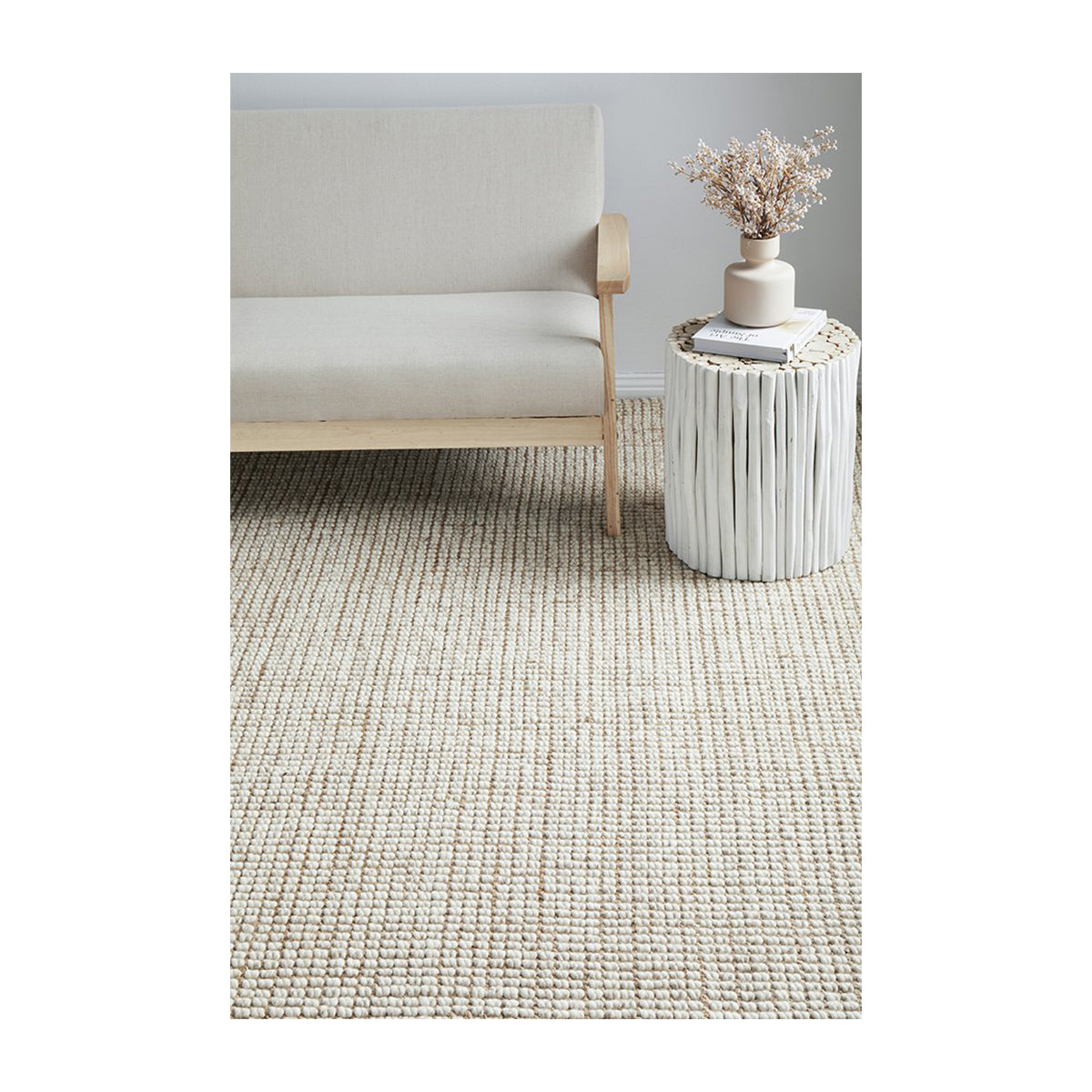 Arabella Natural Jute Area Rug - Soft & Durable Handwoven Floor Mat for Living Room, Bedroom, Nursery | Eco-Friendly Home Decor