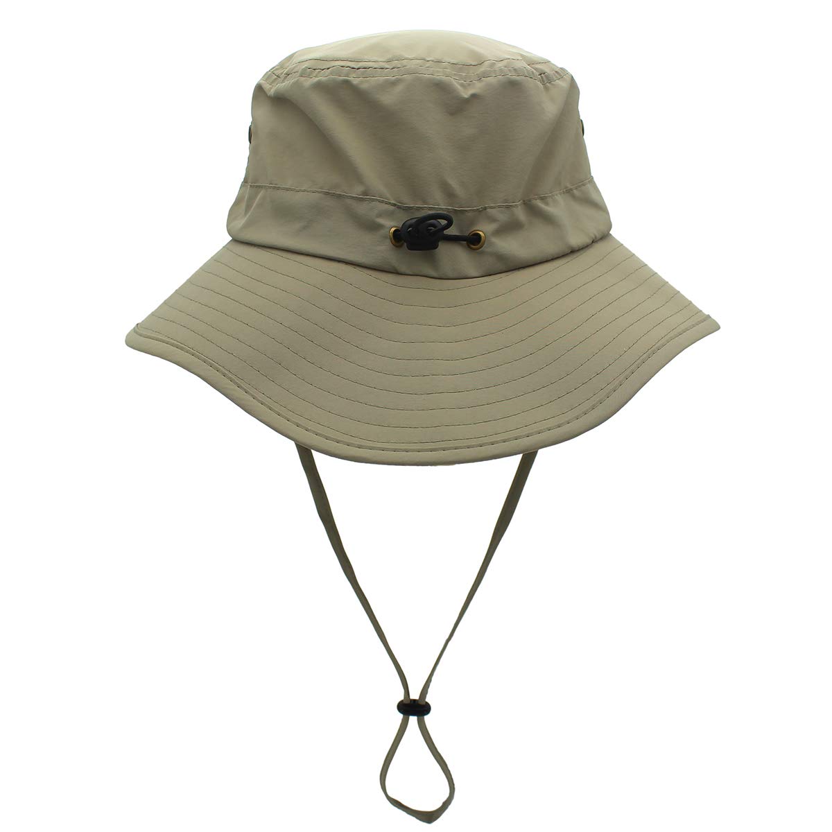 Lightweight Breathable Packable UV Protection Fishing Sun Hat for Women & Men - Adjustable Head Size, Perfect for Travel, Hiking, Camping & Outdoor Activities (Dark Khaki)