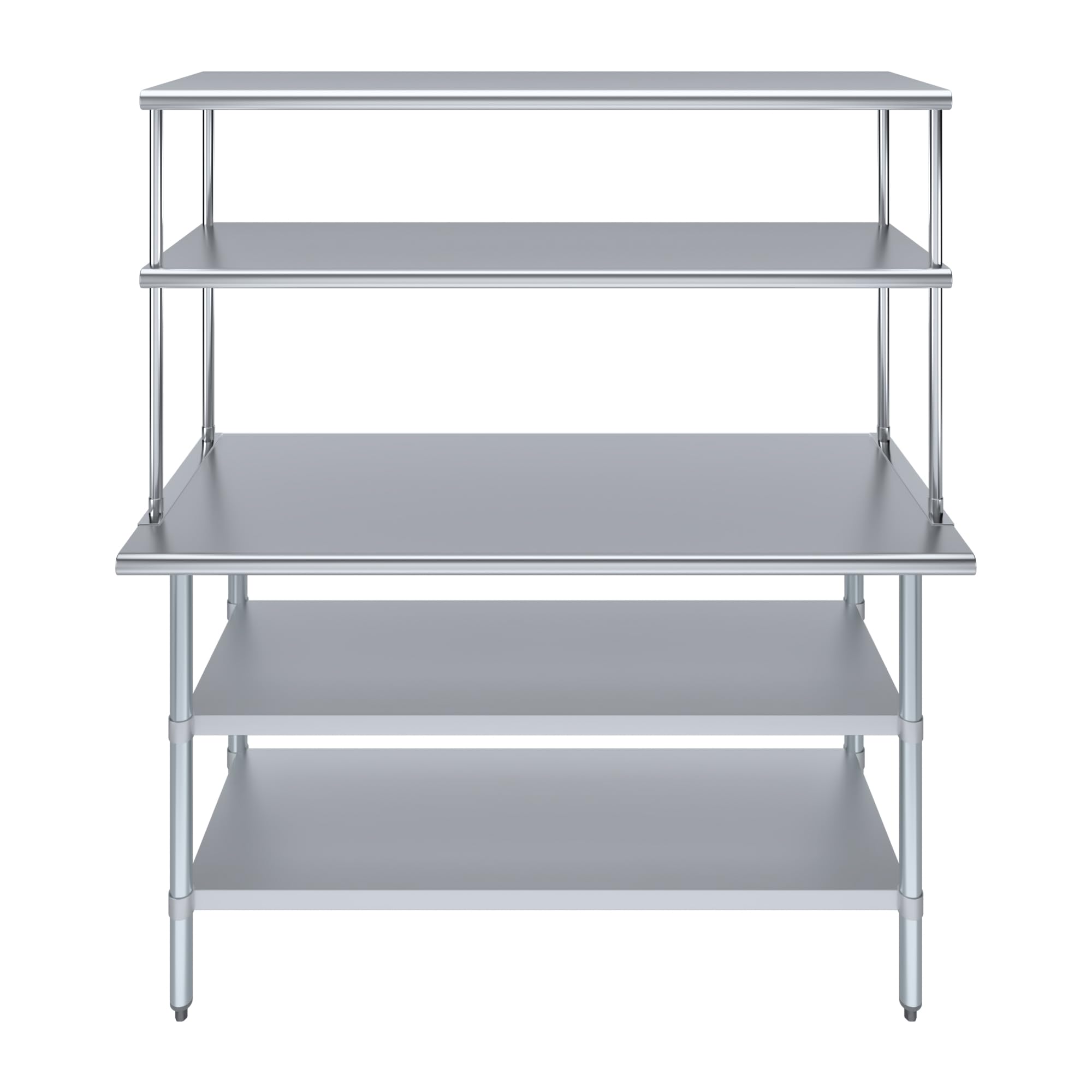 Amgood Stainless Steel Work Table with 2 Shelves - 24