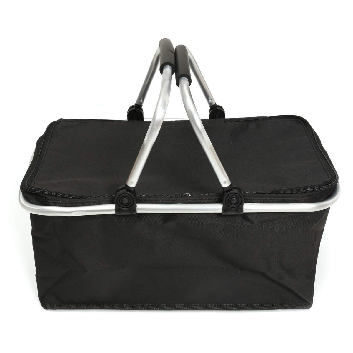 Insulated Folding Picnic Basket - Portable Cooler Hamper for Camping, Beach & Outdoor Picnics | Leak-Proof Food Storage Bag with Handle | Perfect for Picnics, Tailgating & Family Outings