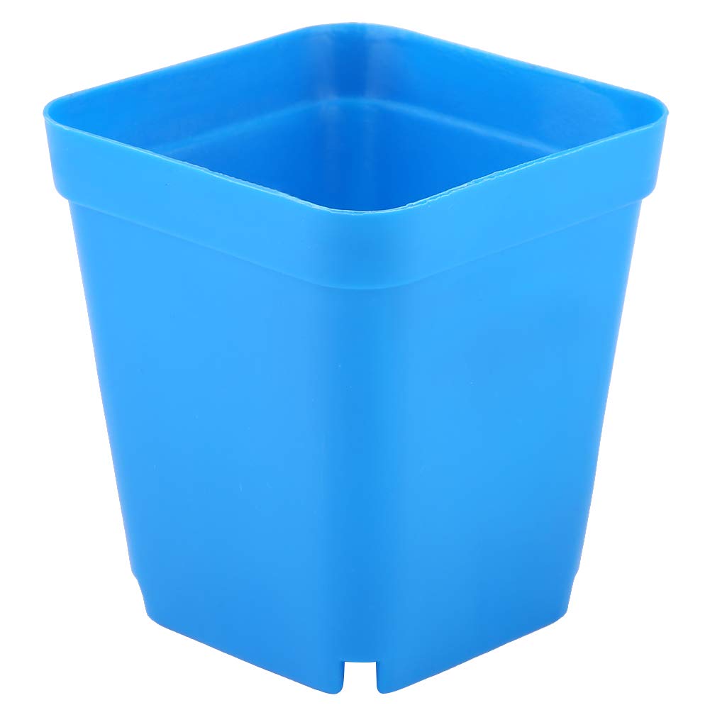 Zerodis Succulent Pots - Plastic Planters for Home & Office Decor (Dark Blue) - Perfect for Desks & Balconies