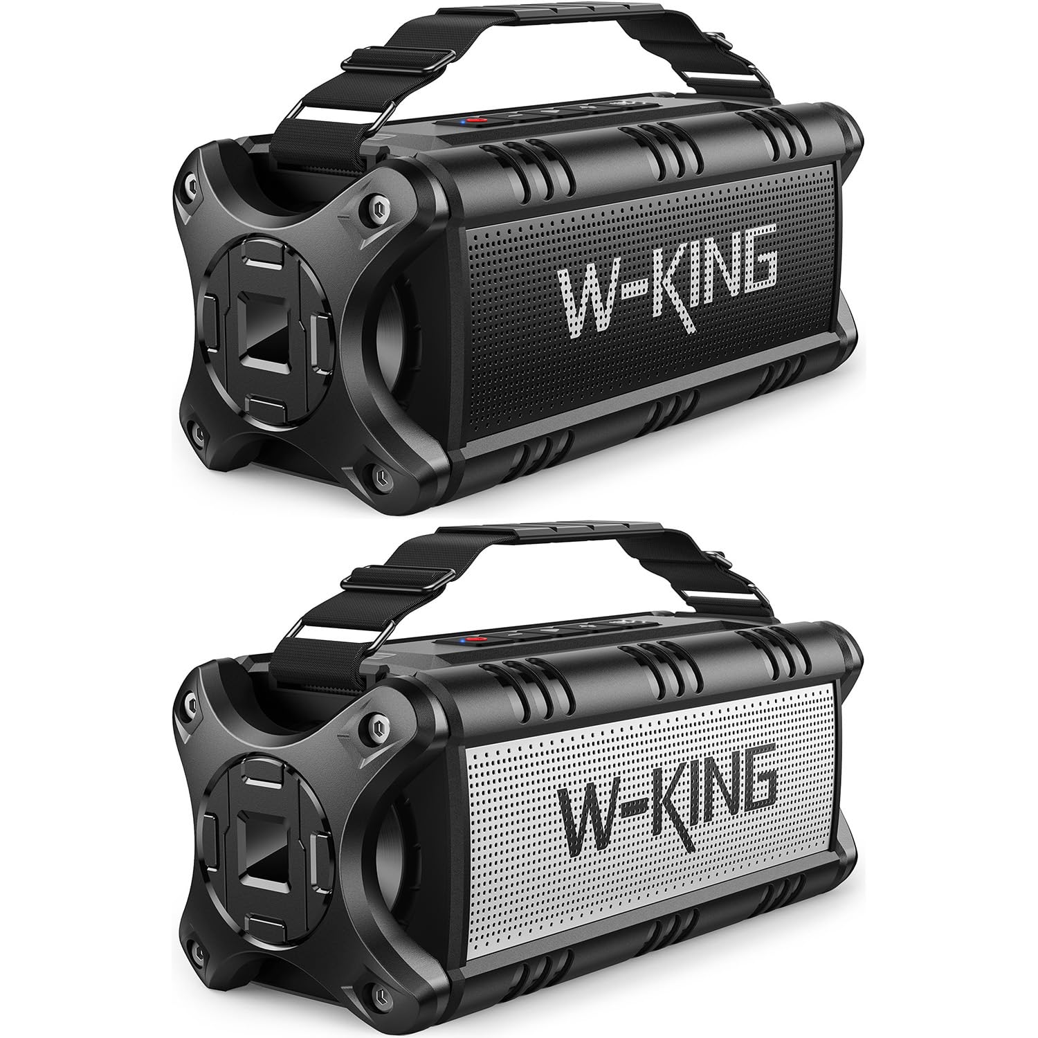 W-KING 50W Portable Bluetooth Speaker - IPX6 Waterproof, Wireless Bass, Bluetooth 5.0 with Power Bank, TF Card/AUX/NFC - Perfect for Outdoor Adventures, Beach Parties & Camping