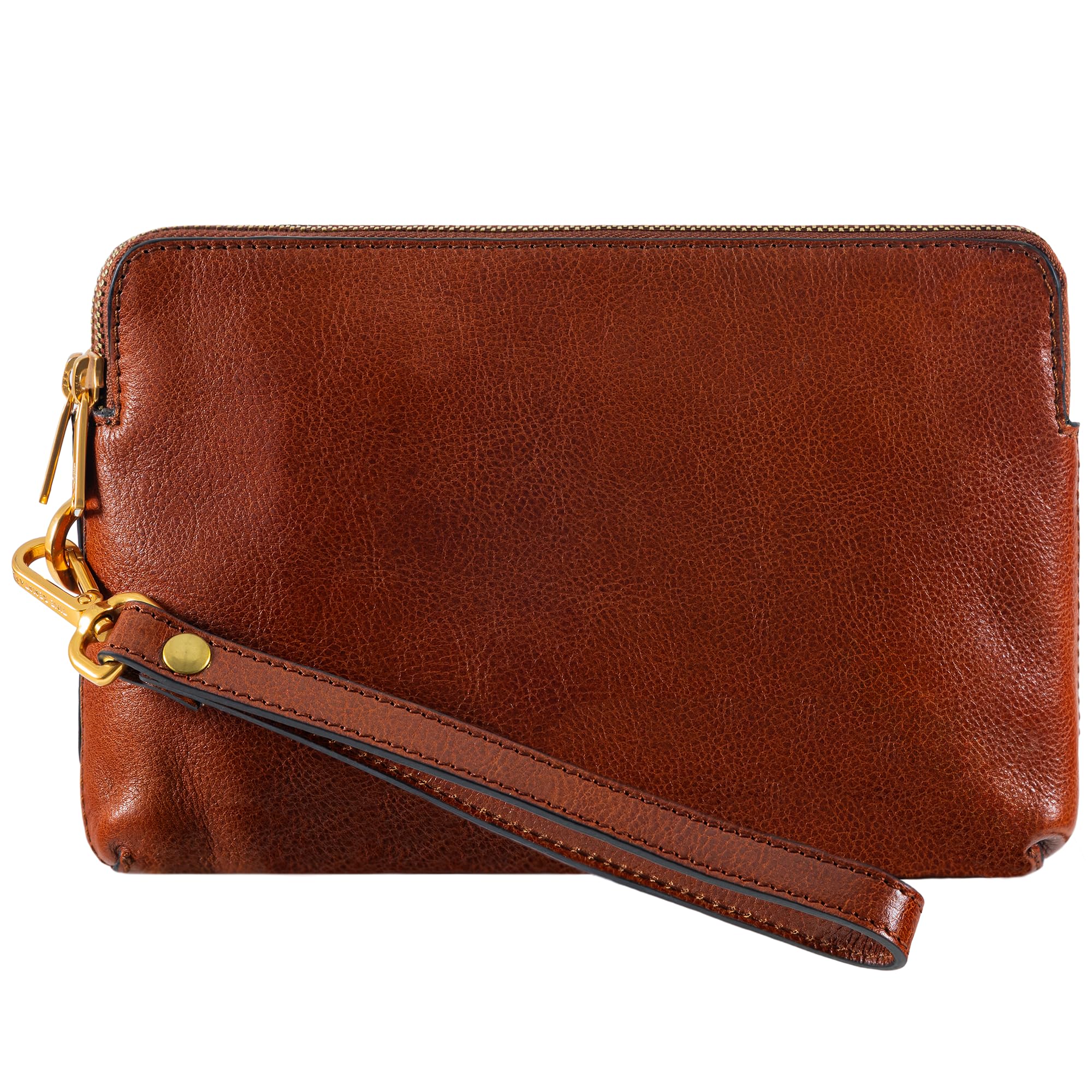 Premium Italian Handmade Leather Clutch for Men - Durable Time-Resistant Organizer Wrist Bag & Business Briefcase - Perfect for Office, Travel & Formal Events (Gift Box Included)