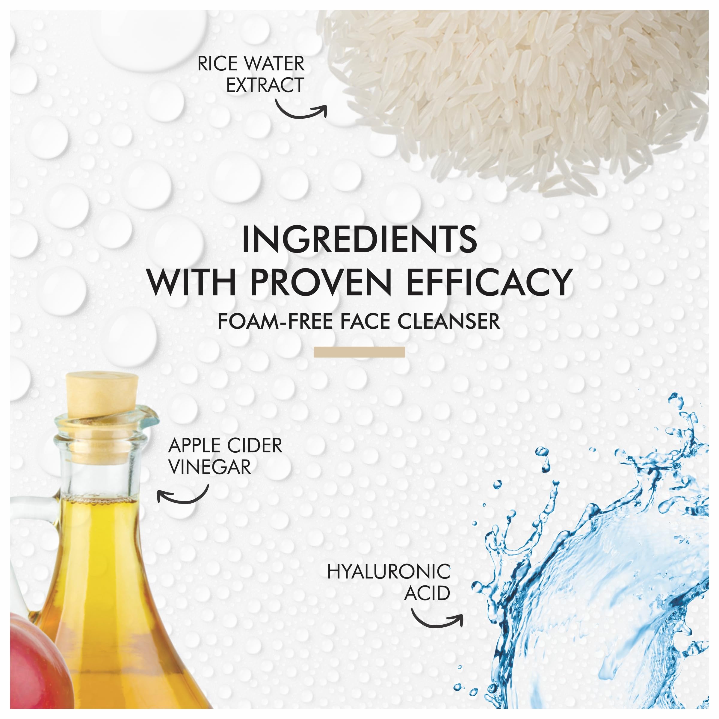 Jaivique Foam Free Face Cleanser for Dry Skin - Instantly Brightening & Deep Cleansing Formula | Gentle Non-Irritating Acne Treatment | Perfect for Morning & Night Skincare Routine