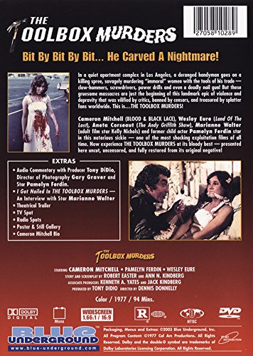 The Toolbox Murders - Classic Horror Movie DVD | Scary Film Collection for Halloween & Movie Nights