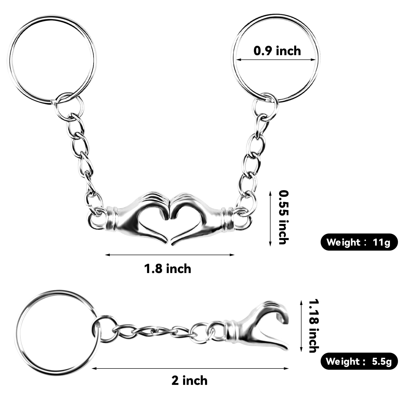**Funny Couple Keychains for Boyfriend & Girlfriend - Cute Matching Best Friend Gifts for Valentine's Day, Anniversary & Couples - Perfect for Everyday Carry, Gifts & Keepsakes**