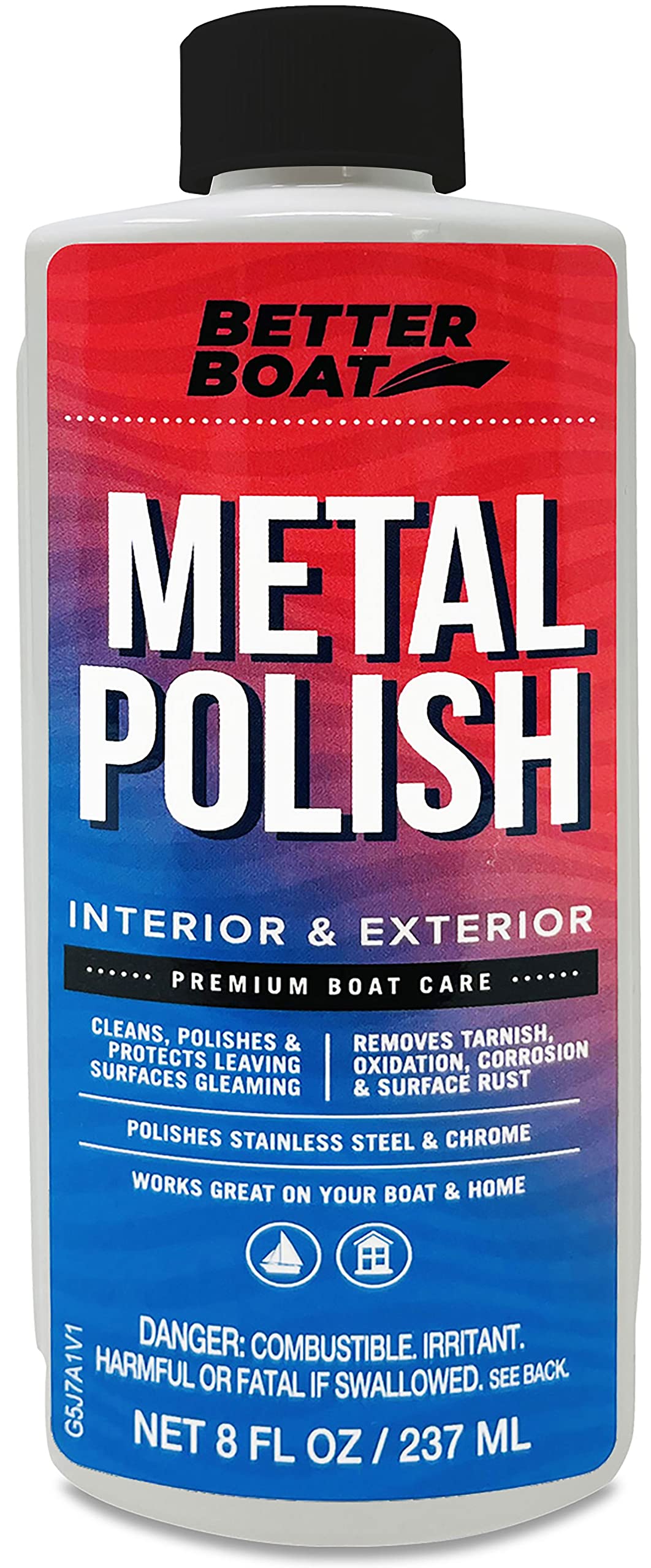 Premium Metal Polish Cleaner - Chrome & Marine Grade for Boats, Cars, Aluminum & Stainless Steel | Restores Shine & Protects Surfaces | Ideal for Automotive, Marine & Household Metal Care