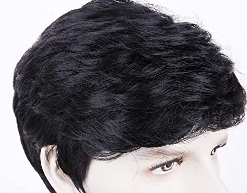Premium Morges Men's Hair Wig for Men & Boys - Natural Dark Brown | Realistic Hair Replacement for Thinning Hair, Costumes & Daily Use
