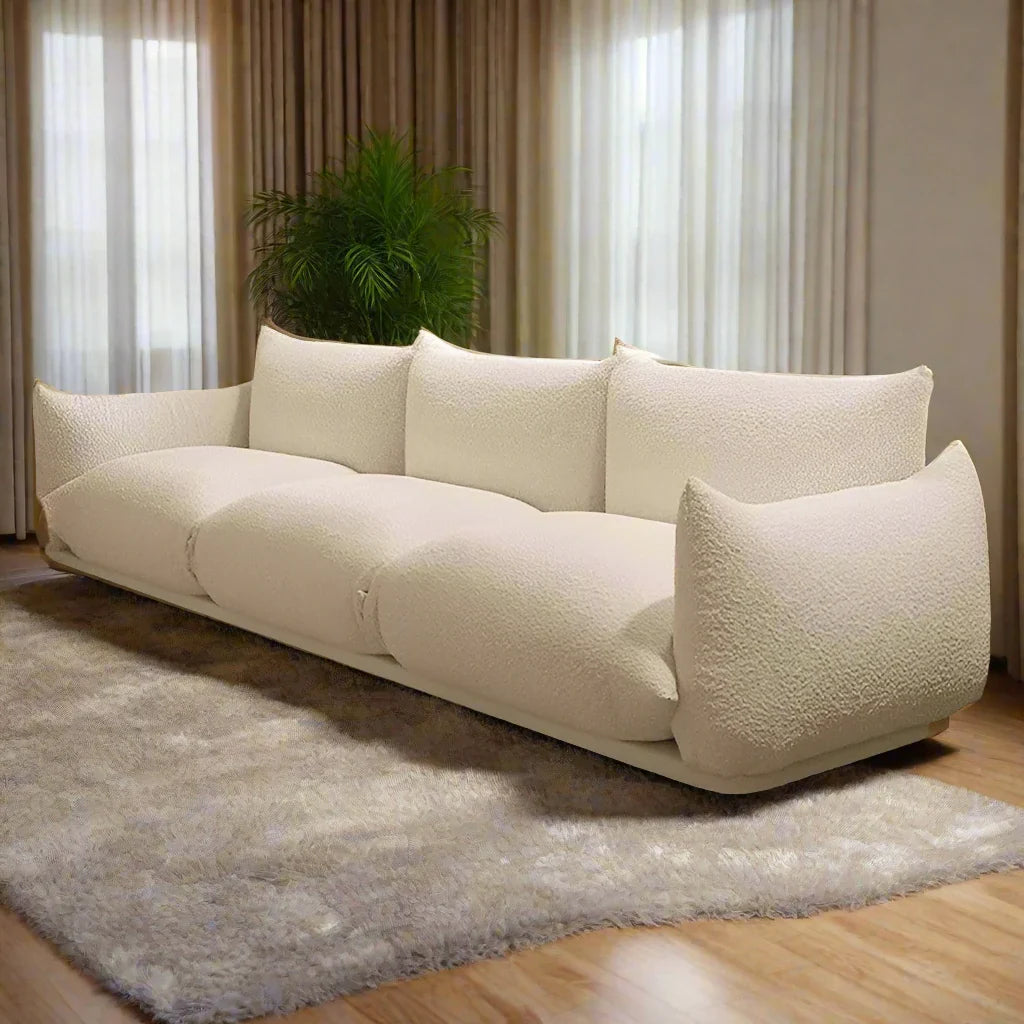 Elegant Living Room Sofa Set - Comfortable 3-Piece Sectional Couch with Soft Fabric - Perfect for Small Spaces, Apartments & Cozy Family Gatherings