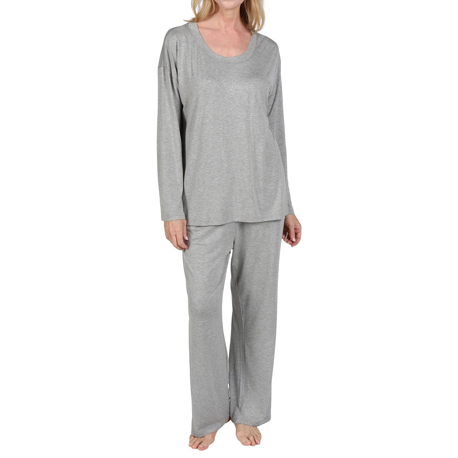 Silky Womens Pajama Set - Comfy Loungewear for Sleep & Relaxation