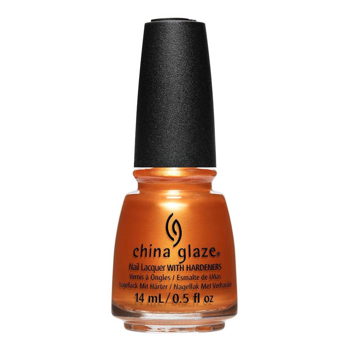 China Glaze Bring The Heat Nail Polish - 0.5 oz / 15ml - #82917 Vibrant Orange Red Nail Lacquer - Perfect for Summer Nails, Pedicures & Salon Quality Manicures