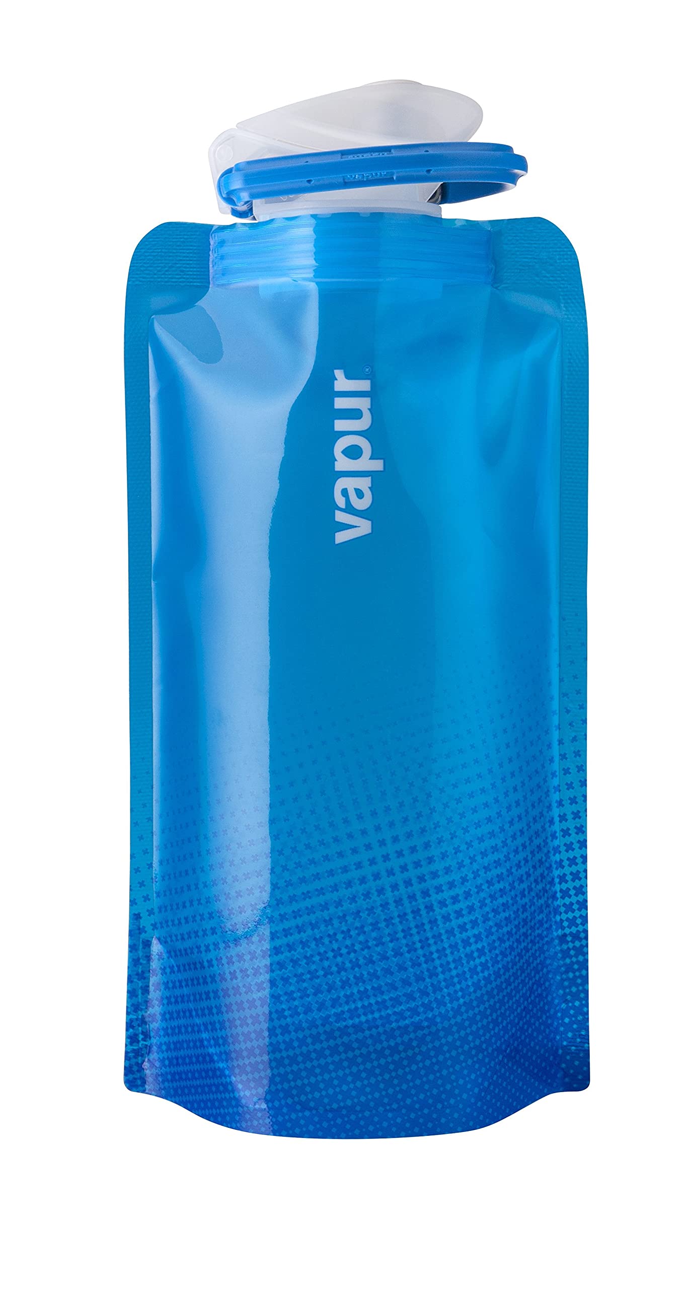 Vapur Solid Flexible Water Bottle - BPA Free, Collapsible, Lightweight & Durable with Carabiner Clip - Perfect for Hiking, Camping, Travel & Outdoor Adventures