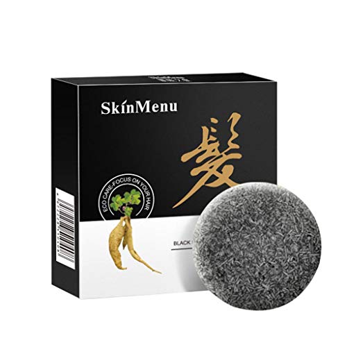 Organic Hair Darkening Shampoo Bar with Conditioner - Natural Black Hair Repair Essence for Color Enhancement & Damage Treatment | Perfect for Gray Coverage, Daily Hair Care & Travel Use