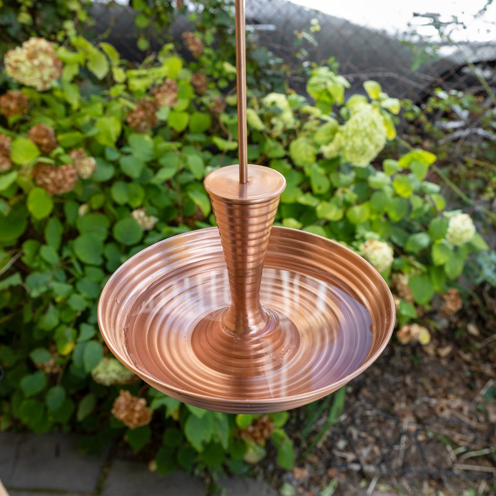 Droplet Birdbath & Feeder - Outdoor Garden Decor for Attracting Wild Birds - Perfect for Backyard, Patio, and Bird Watching Enthusiasts
