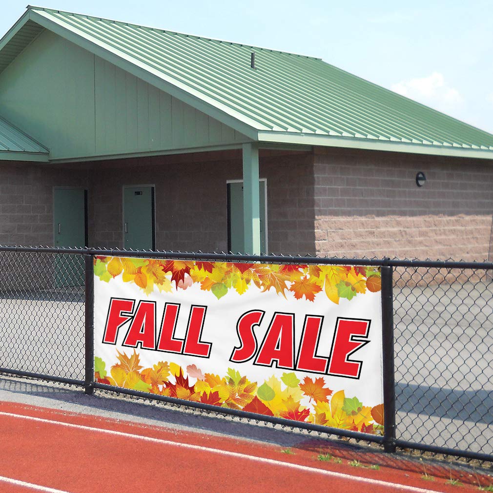 60x144 Inches Heavy Duty Vinyl Banner - Weatherproof, Industrial Strength with 10 Grommets for Outdoor Business Signs, Yard Sales & Events (Multiple Sizes Available) - Perfect for Fall Promotions, Grand Openings & Seasonal Advertising