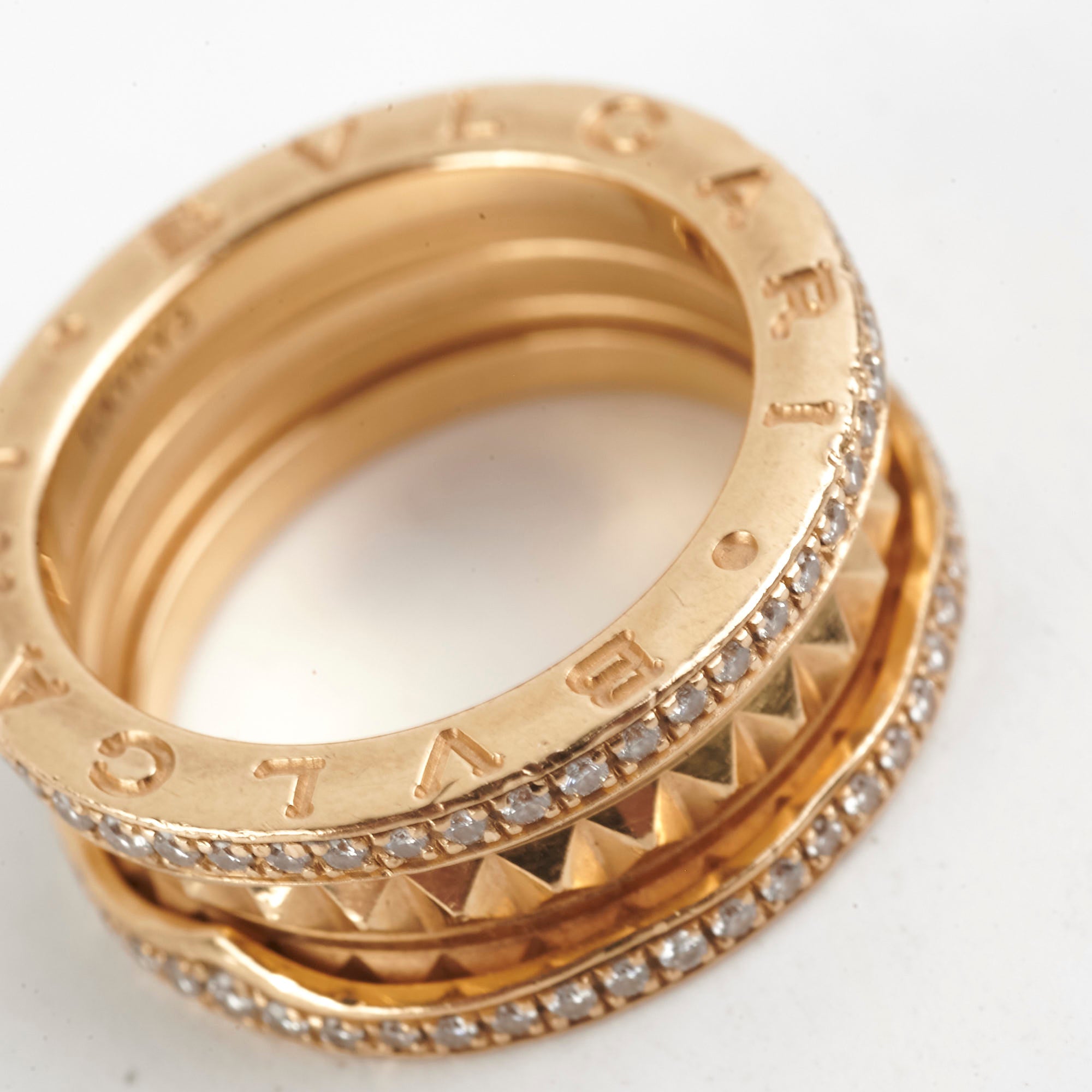 Bvlgari B.Zero1 18K Gold Ring Size 52 - Luxury Italian Jewelry for Women & Men | Perfect for Weddings, Anniversaries & Special Occasions