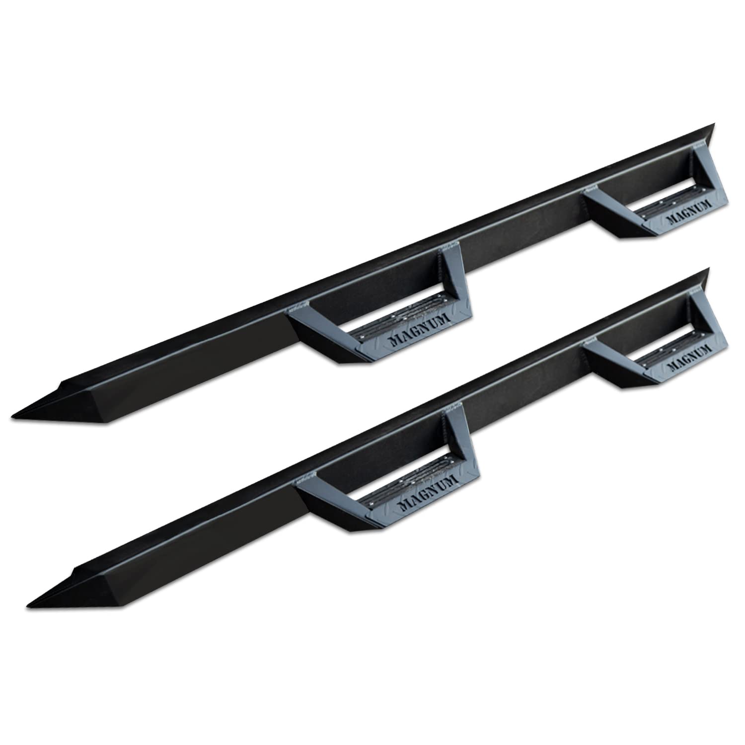 2018-2025 Jeep Wrangler JL Unlimited 4-Door Magnum RT Drop Steps Running Boards - Black Nerf Bars for Off-Road & Daily Driving