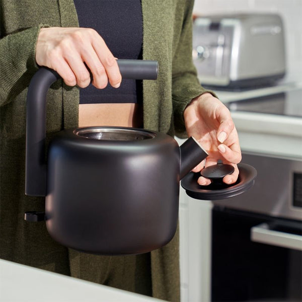 Fellow Clyde Electric Tea Kettle - Fast Boiling Stainless Steel Water Kettle with Auto Shut-Off - Perfect for Home, Office & Tea Lovers