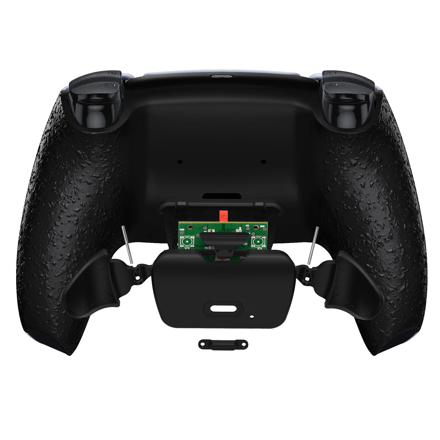 eXtremeRate Remappable Rise 2.0 Remap Kit for PS5 Controller BDM-010 & BDM-020 - Textured Black Back Buttons for Enhanced Gaming Performance - Perfect for FPS, Racing & Competitive Gaming