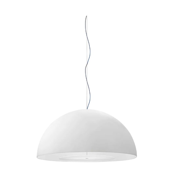 Avico Suspension Lamp by FontanaArte - Modern Glass Pendant Light for Dining Room, Kitchen Island & Living Room Decor