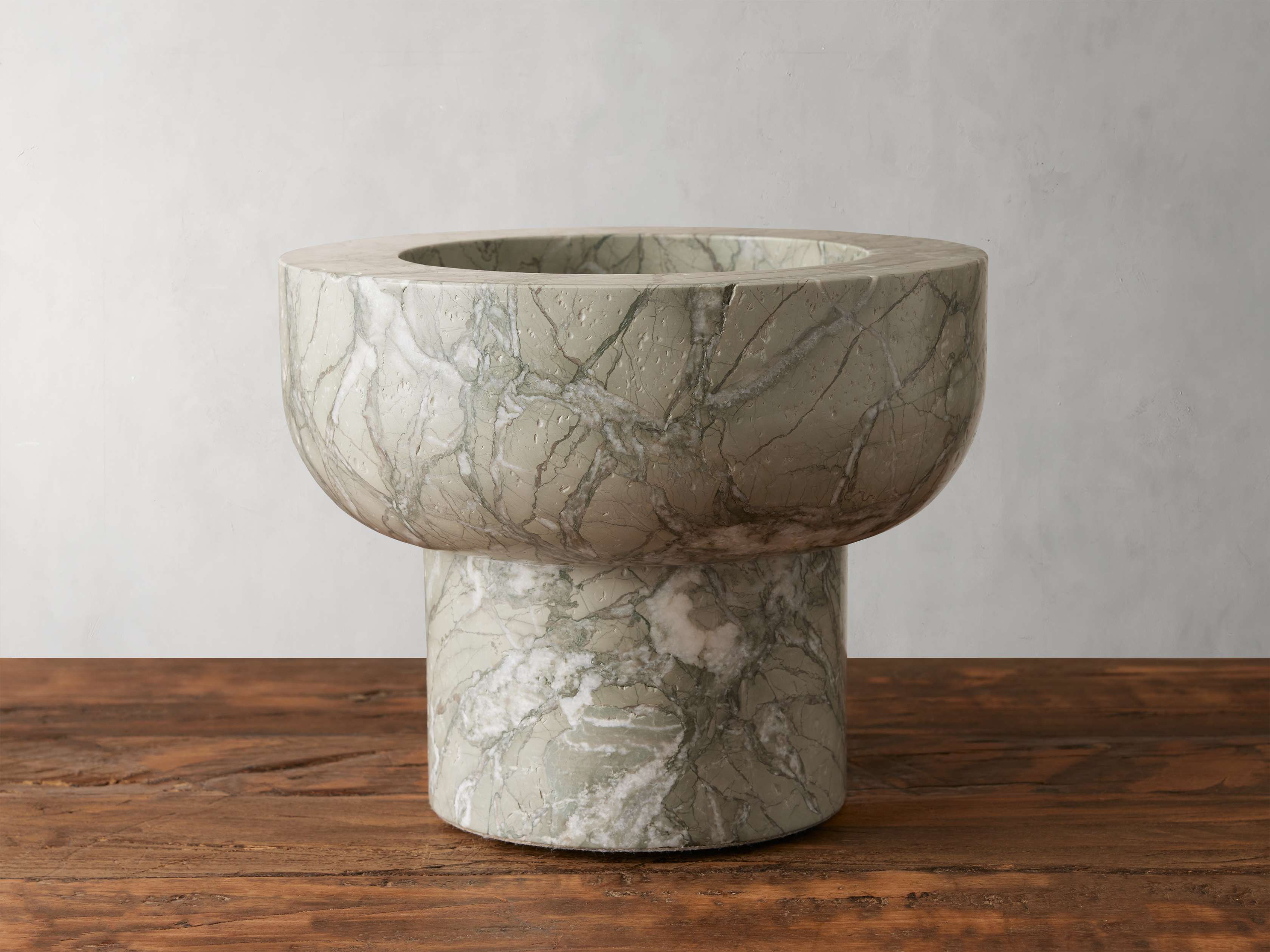 Aphra Tall Footed Bowl - Elegant Ceramic Serving Bowl for Salads, Fruits & Desserts - Perfect for Dining, Entertaining & Home Decor