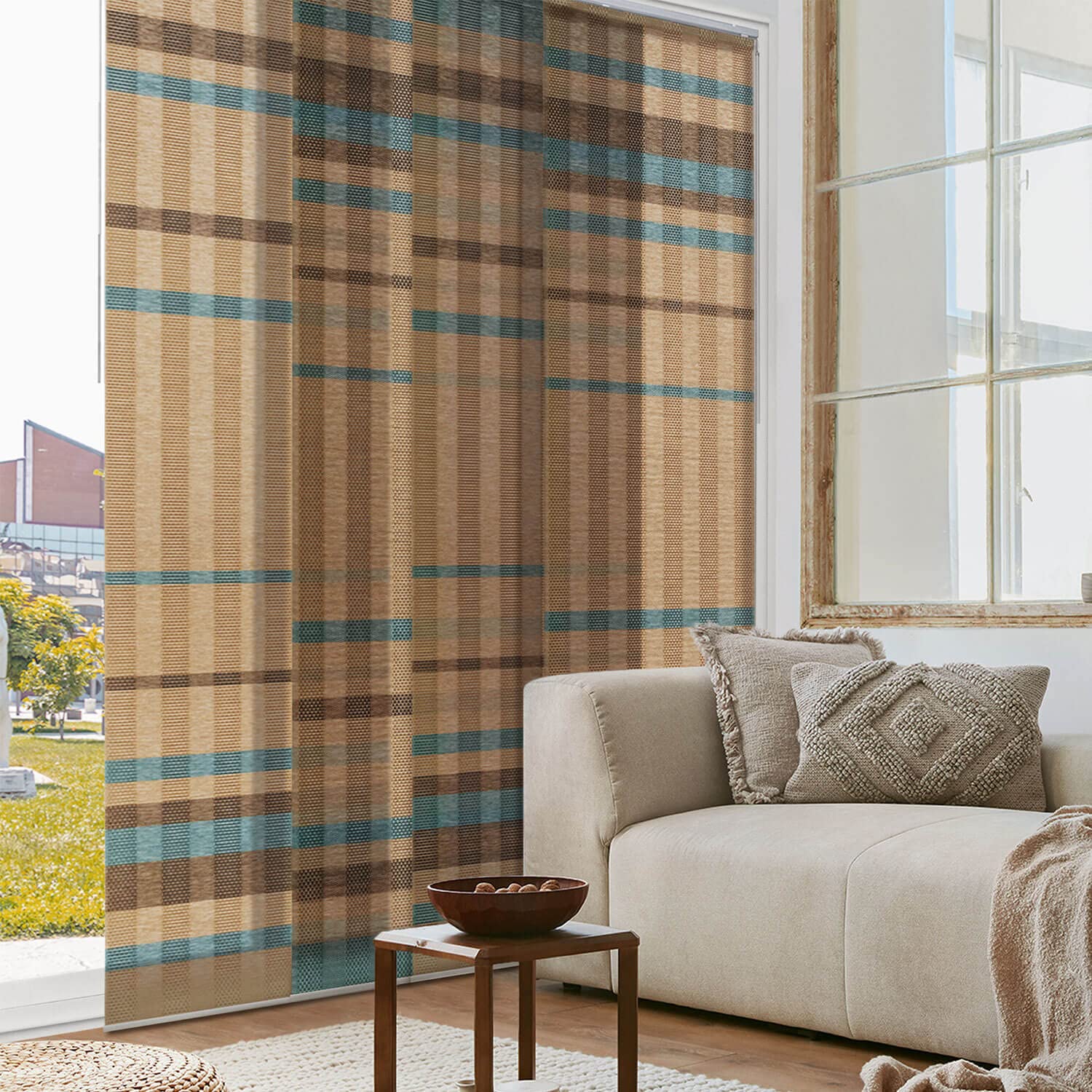 GoDear Adjustable Sliding Panel Track Vertical Blinds 45.8