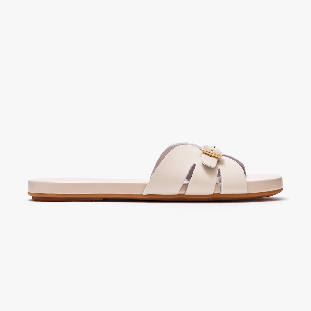 Sunday Slides Beige - Comfortable Casual Slip-On Sandals for Women | Perfect for Beach, Pool, and Summer Outings