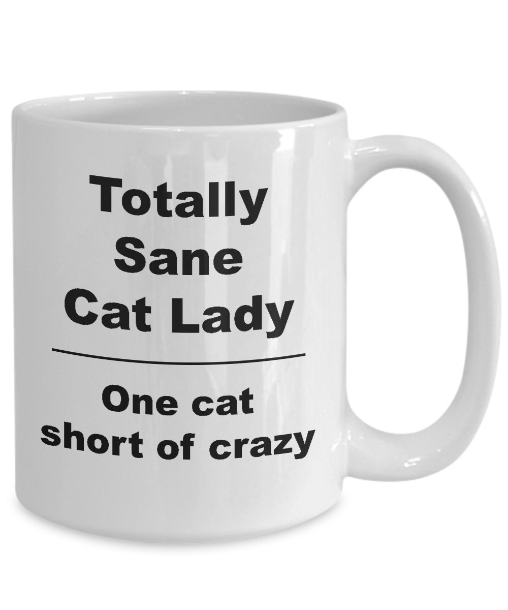 Funny Cat Lady Coffee Mug - Cute Gift for Crazy Cat Lovers - Perfect for Tea, Coffee & Hot Chocolate at Home or Office