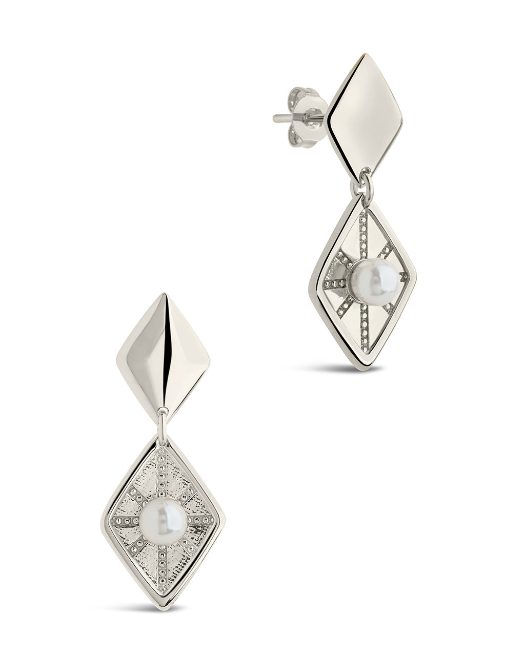 Kenza Pearl Drop Earrings for Women - Elegant Dangle Earrings with AAA Quality Freshwater Pearls - Perfect for Weddings, Parties & Special Occasions