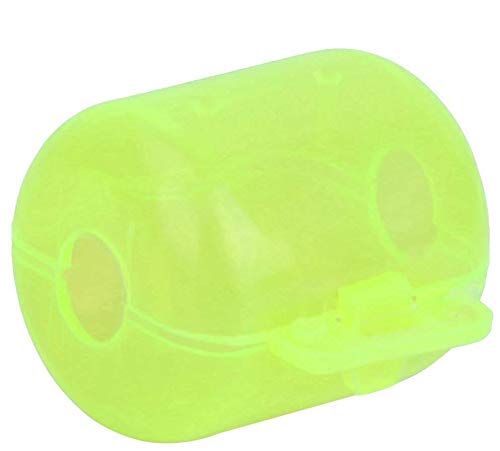 50pcs Plastic Fishing Hook Box - Yellow Squid Lure Case for Saltwater Fishing