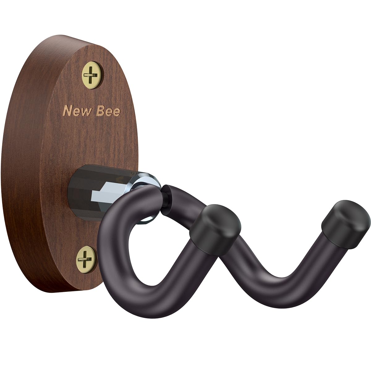 Premium V-Shaped Hardwood Guitar Wall Hanger - Secure Wall Mount Hook with Screws for Acoustic Guitars (1-Pack) | Perfect for Home Studios, Music Rooms & Stage Performances
