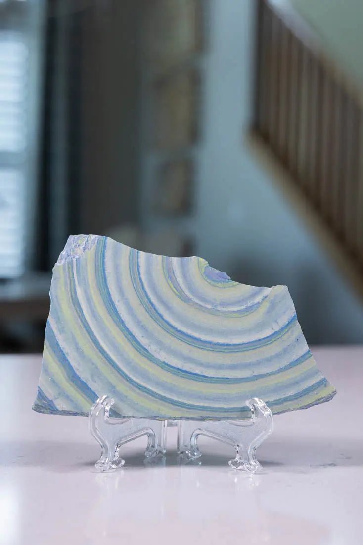 Broken Nerikomi Pottery Piece #4 - Unique Handmade Ceramic Art Bowl | Japanese Aesthetic Home Decor, Zen Tableware, Gift for Art Lovers