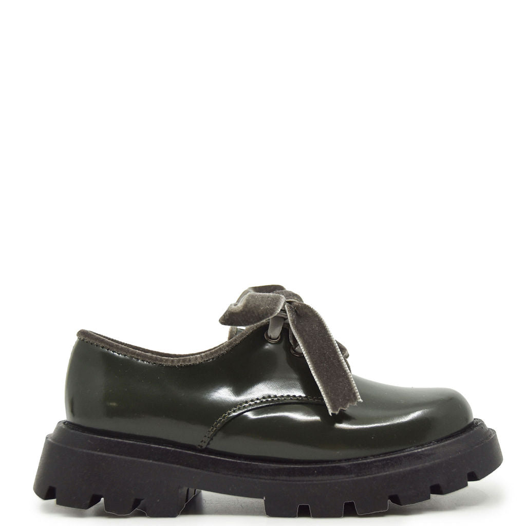 Stylish Patent Leather Chunky Loafers for Women - Comfortable Slip-On Shoes for Office, Casual & Travel Outfits