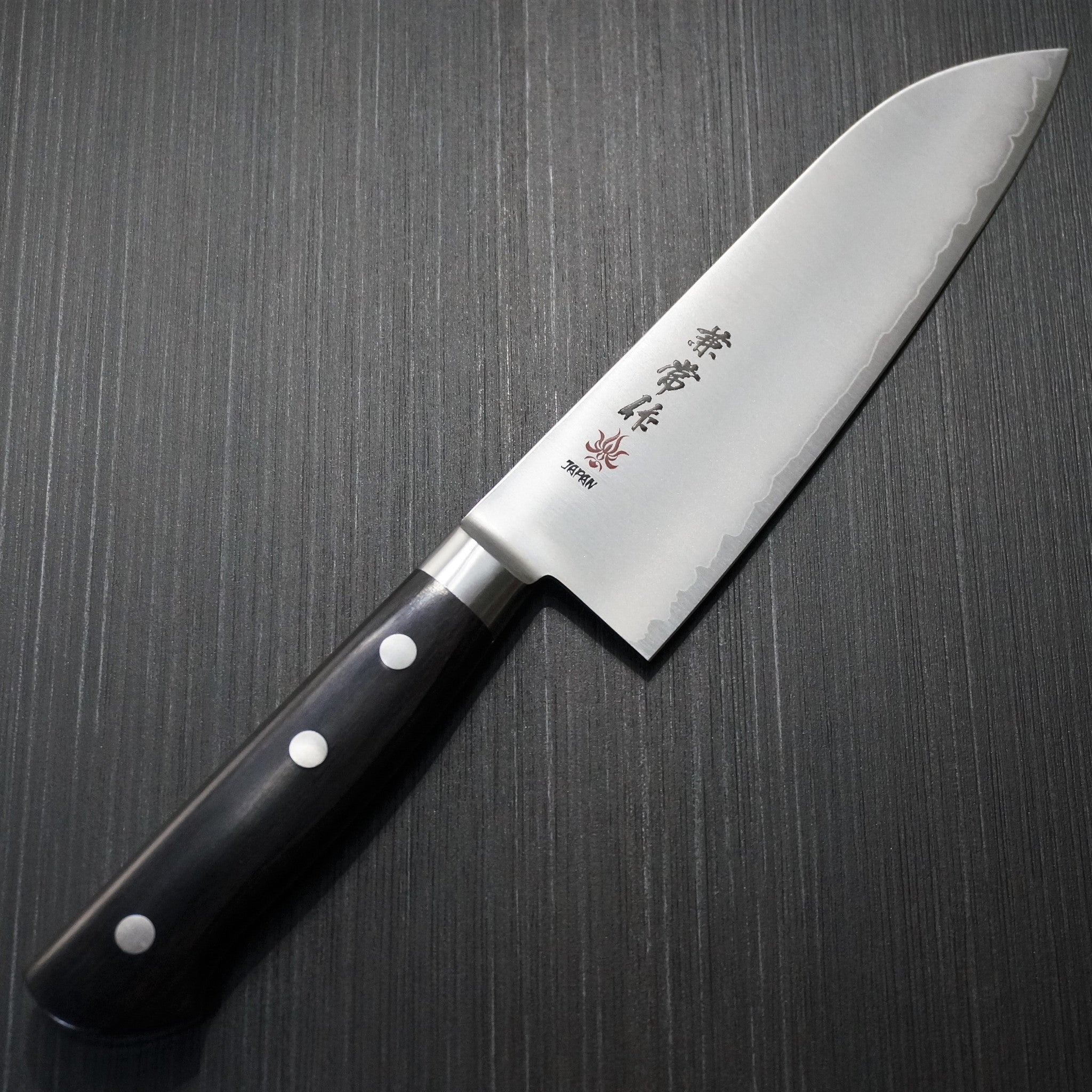 Premium Kanetsune Seki Super Gold 2 Powdered Steel Santoku Knife 165mm - Japanese Kitchen Knife for Professional Chefs & Home Cooking - Perfect for Slicing, Dicing & Mincing Vegetables, Meat & Fish