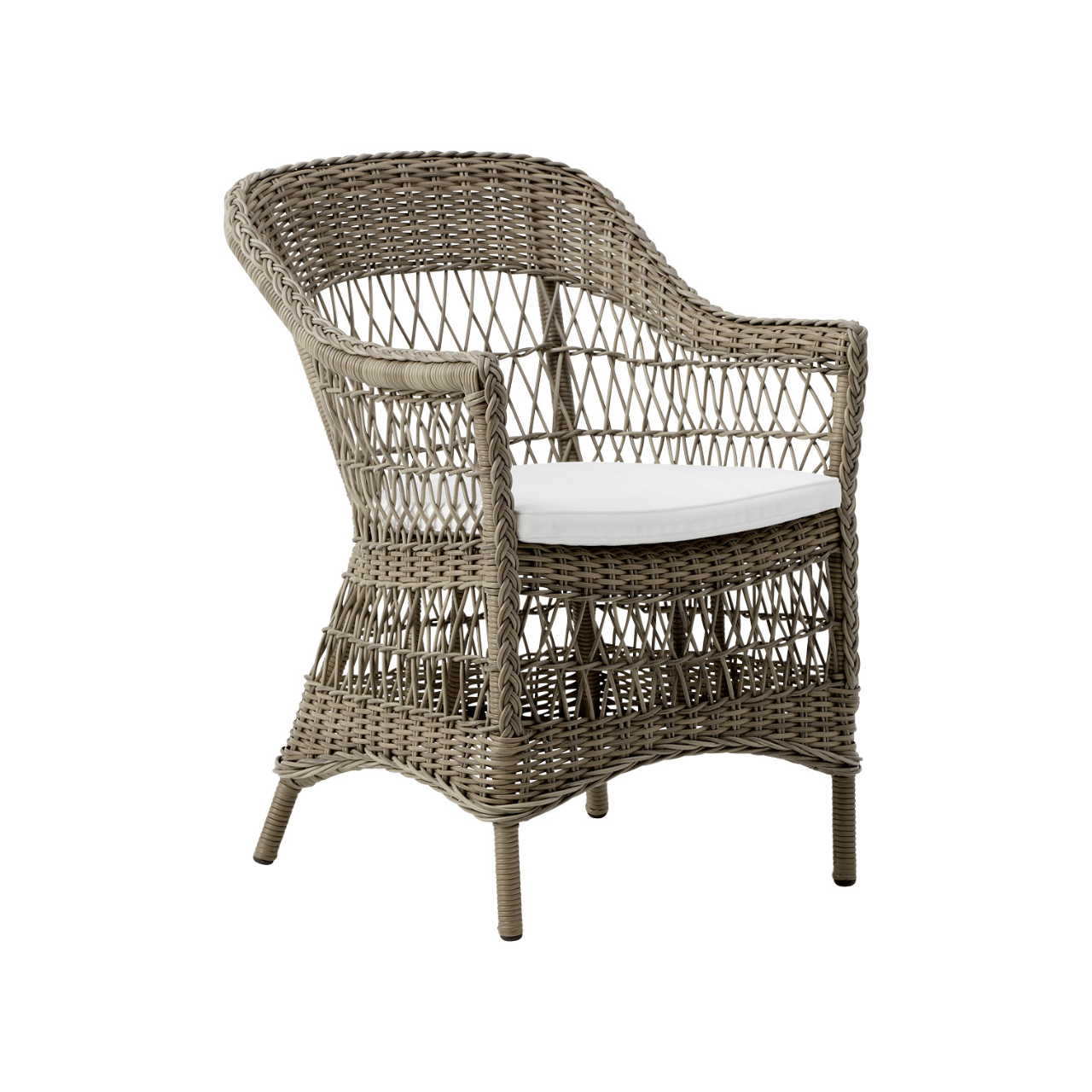 Charlot Outdoor Dining Armchair - Weather-Resistant Patio Chair for Garden, Poolside, and Restaurant Use - Perfect for Backyard, Deck, and Outdoor Entertaining