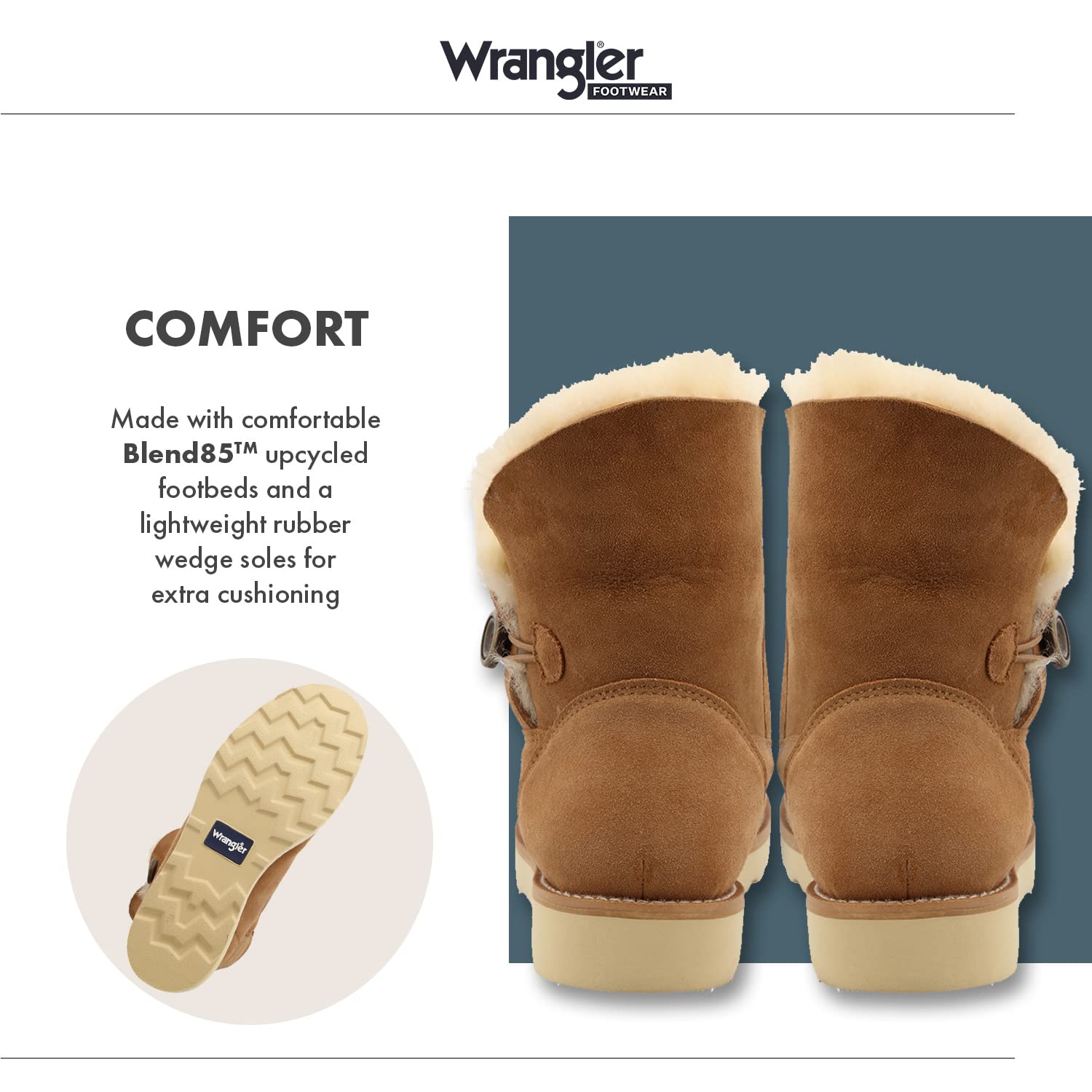 Wrangler Women's Comfortable Wedge Bootie - Stylish Ankle Boots for Casual Wear, Work & Outdoor Activities