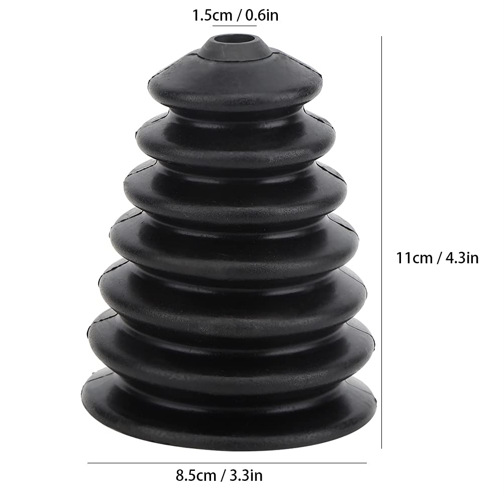 3PCS Flexible Rubber Drill Dust Cover for 6mm-16mm Drill Bits - Black Power Tool Accessories for Cleaner Drilling in Wood, Drywall & Concrete
