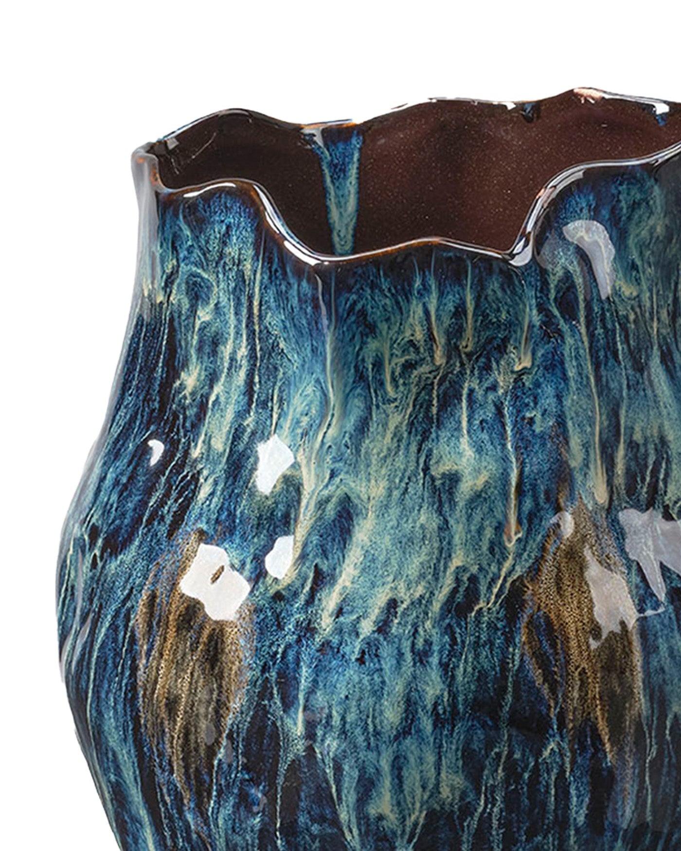 Whirl Vase Small - Elegant Ceramic Decorative Vase for Home & Office Decor - Perfect for Flowers, Centerpieces, and Modern Interior Design