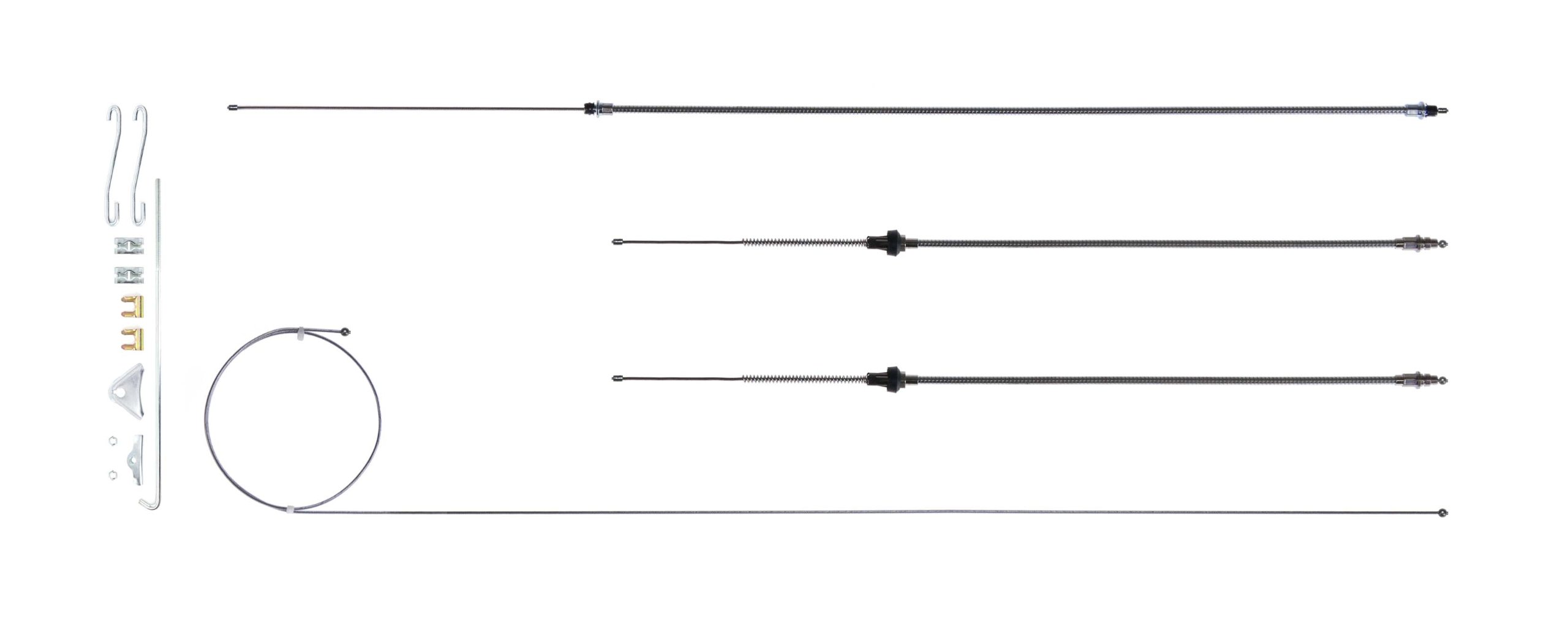 The Right Stuff RSBCR04S Stainless Steel Emergency Brake Cable Set - High-Performance Replacement for Cars & Trucks | Durable & Corrosion-Resistant for Off-Road & Daily Driving
